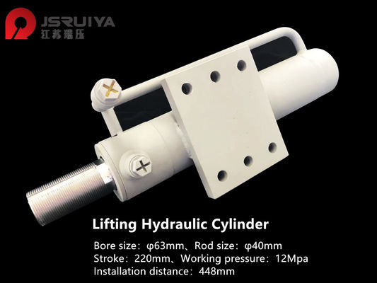 Cylindre hydraulique à simple effet fait sur commande de levage de Tableau de Cuting de pierre