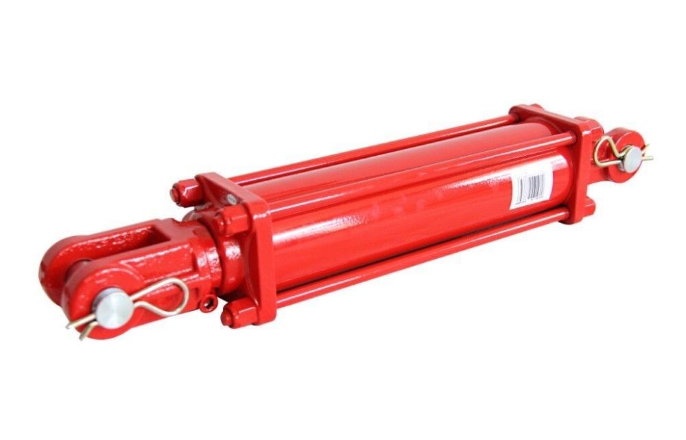 cylindre 40Cr hydraulique bi-directionnel pour Front End Loader Red Color